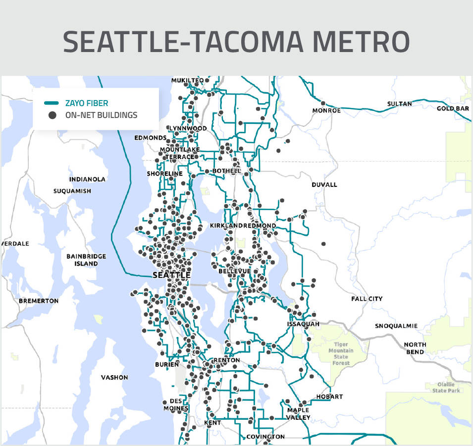 Seattle-Tacoma Fiber Map